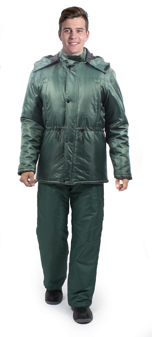 картинка Куртка зимняя для Охранника Гарант (тк.Оксфорд), т.зеленый от магазина ТД Спецодежда-Эталон