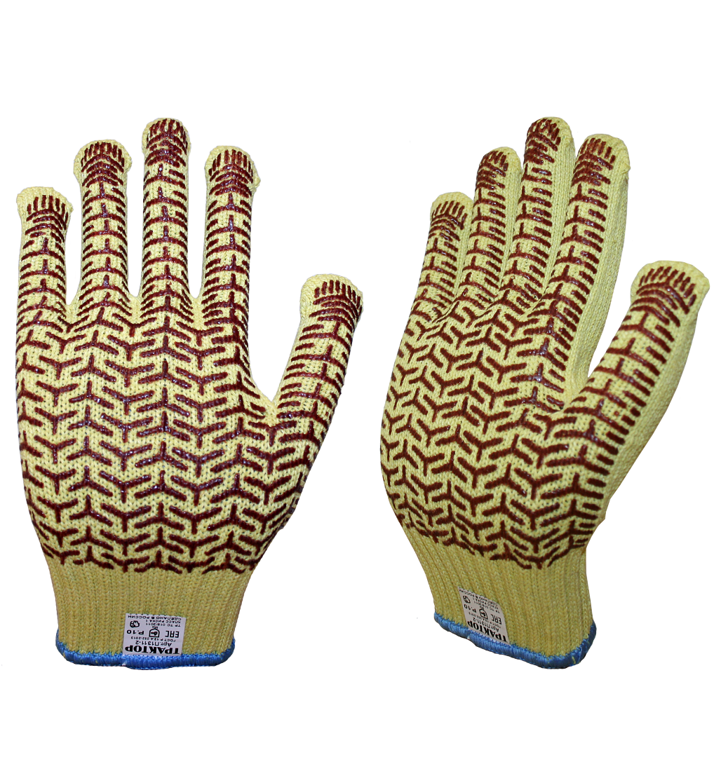 картинка Перчатки Орион РТИ™ ТРАКТОР ЭКСТРА (хлопок/полиэфир+ПВХ), желтый от магазина ТД Спецодежда-Эталон